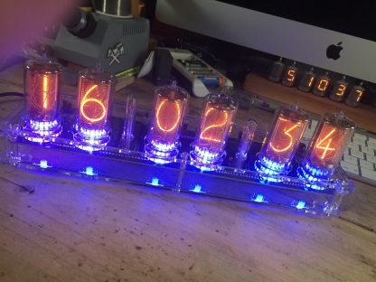 Nixie Clock with big nixie IN18 tubes + Multicolor LEDs + options: / GPS / Motion Sensor / Wifi - Image 6