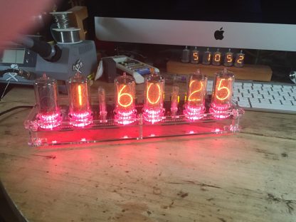 Nixie Clock with big nixie IN18 tubes + Multicolor LEDs + options: / GPS / Motion Sensor / Wifi - Image 7