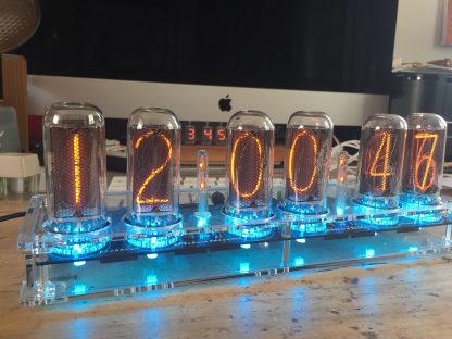 Nixie Clock with big nixie IN18 tubes + Multicolor LEDs + options: / GPS / Motion Sensor / Wifi - Image 2