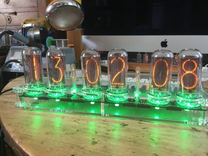 Nixie Clock with big nixie IN18 tubes + Multicolor LEDs + options: / GPS / Motion Sensor / Wifi - Image 3